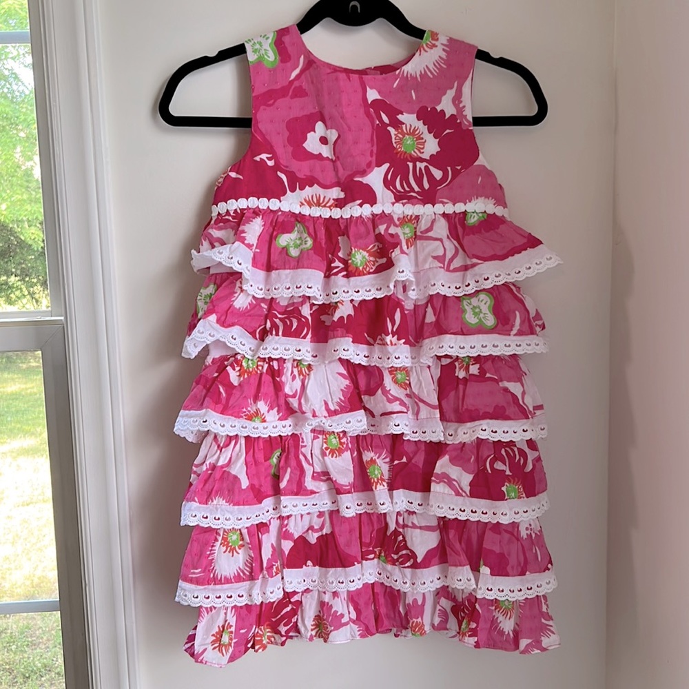 Lilly Pulitzer Lila Shift Ruffle Dress